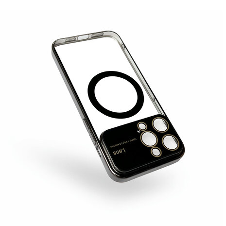 iPhone 15 Pro Zwart - MagSafe TPU Back Cover - Camera Protector