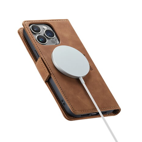 iPhone 15 Pro Sienna Brown - MagSafe Book Case