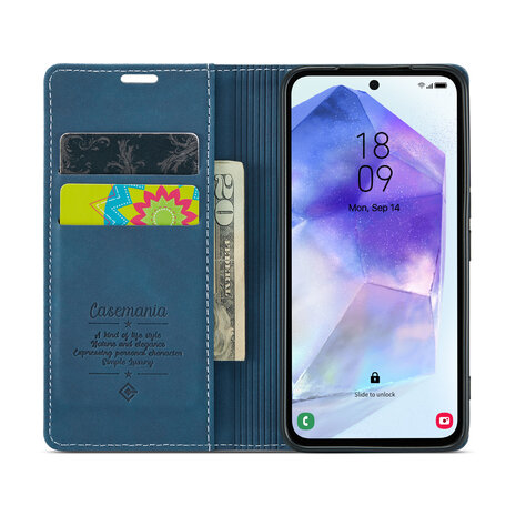 Oppo Reno 12 - Reno 12 Pro - Navy Blue - Book Case