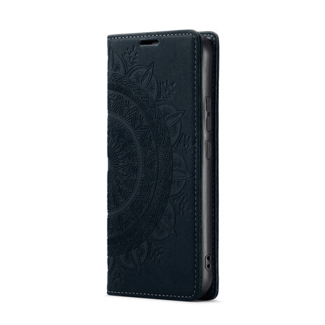 Samsung S24 Plus Charcoal Gray - Mandala Book Case