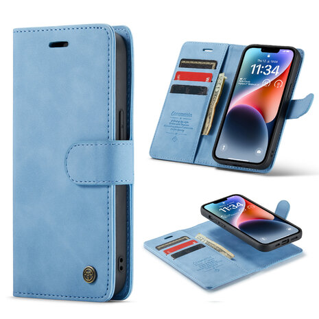 iPhone 12 &amp; 12 Pro Sky Blue - 2 in 1 Book Case