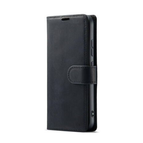 Samsung S24 Plus Charcoal Gray - Leather Book Case