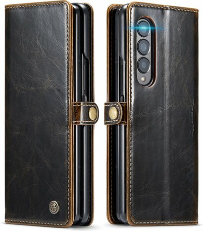 Samsung Z Fold 3 Cognac Brown - Book Case