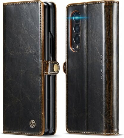 Samsung Z Fold 3 Cognac Brown - Book Case