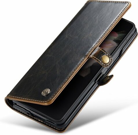 Samsung Z Fold 3 Cognac Brown - Book Case