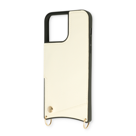 iPhone 14 Pro Max Wit - Back Cover met Bandje