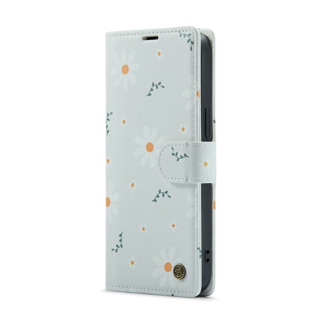 iPhone 14 Pro Max met Madeliefje Print - Book Case