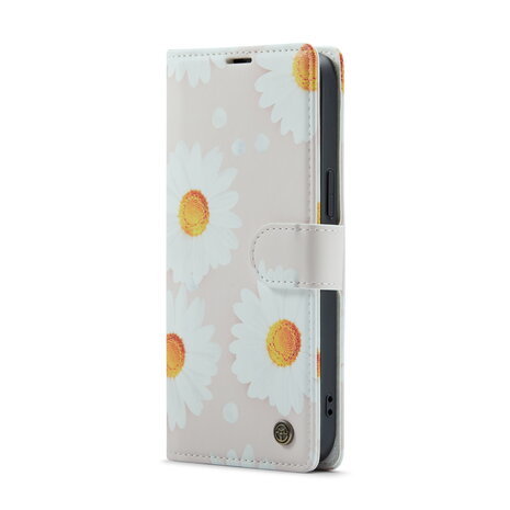 iPhone 14 Pro Max met Daisy Print - Book Case