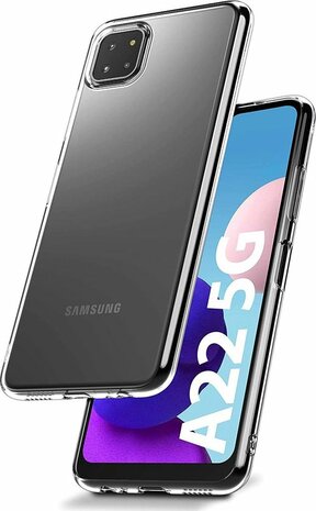 Samsung A22 5G - Siliconen Back Cover - Transparant