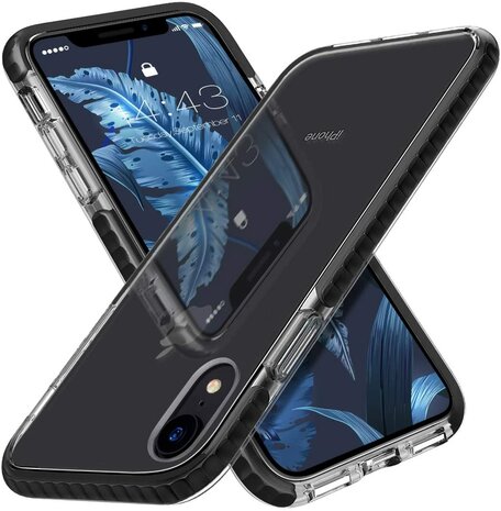 iPhone XR Zwart - Gel Armor Back Cover