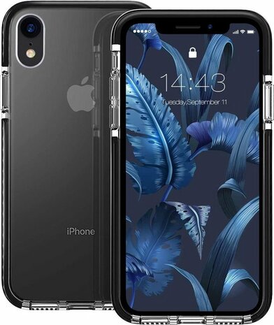 iPhone XR Zwart - Gel Armor Back Cover