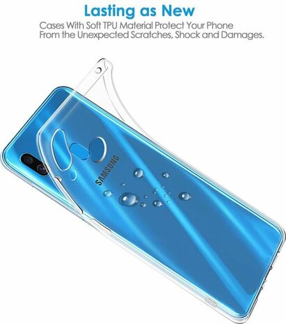 Samsung A40 - Siliconen Back Cover - Transparant