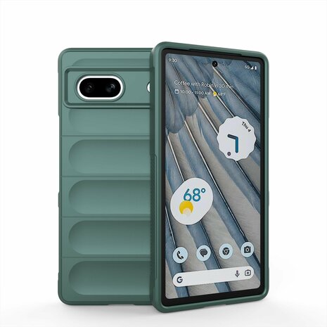 Pixel 7A Groen - Schok Bestendig - Siliconen Back Cover