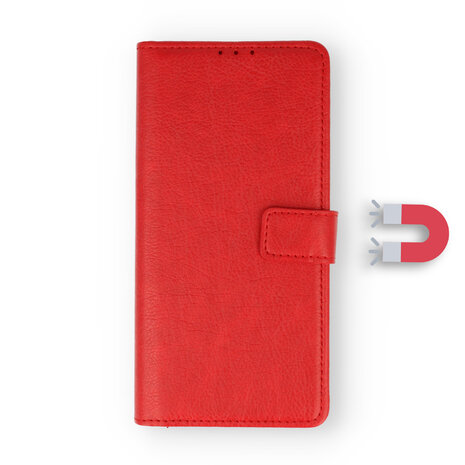 iPhone 13 Mini - Book Case &amp; 2X Glas - Rood