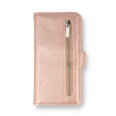 iPhone 15 Pro Rosegoud - Book Case met Rits