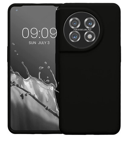 OnePlus 11 - Siliconen Back Cover - Zwart