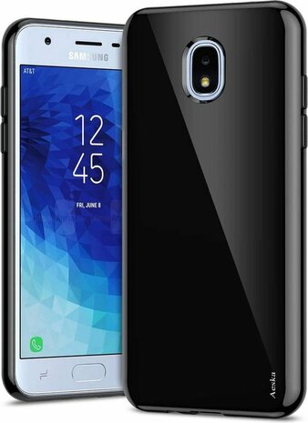 Samsung J7 2017 - Siliconen Back Cover - Zwart