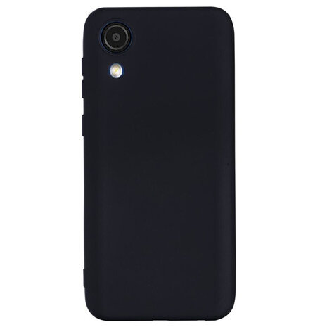 Samsung A03 Core - Siliconen Back Cover - Zwart