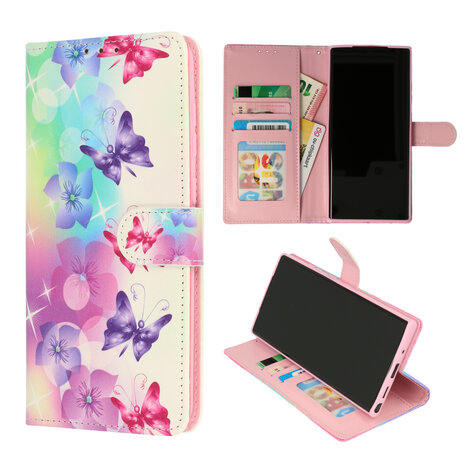 Samsung A36 - Book Case - Bloemen &amp; Vlinders