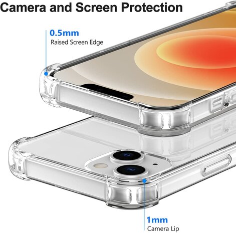 iPhone 15 - Anti Shock &amp; 2x Glas - Transparant