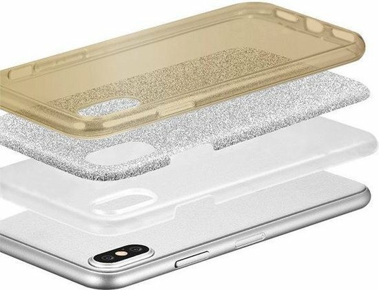 Samsung A70 - Glitter Back Cover - Goud