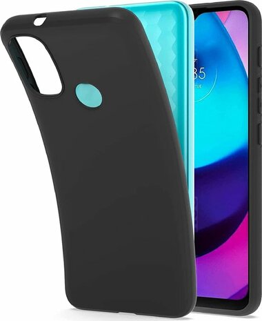 Moto E20 &amp; E40 - Siliconen Back Cover - Zwart