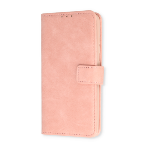 iPhone 15 Pro Max - Book Case &amp; Privacy Glas - Baby Roze