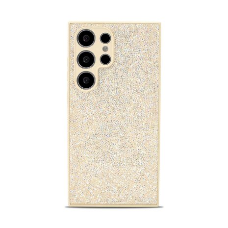 Samsung Galaxy S25 Ultra - Goud - Diamant Glitter Back Cover