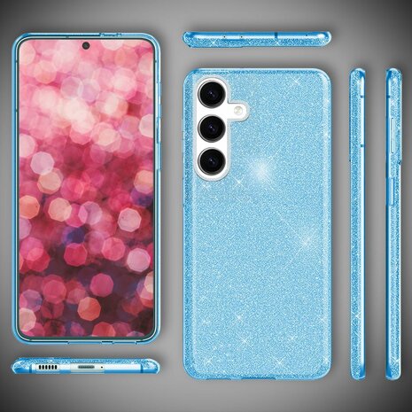 Samsung A26 - Blauw - Glitter Back Cover