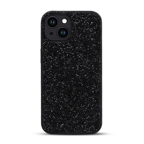 iPhone 12 - Diamant Glitter - Zwart