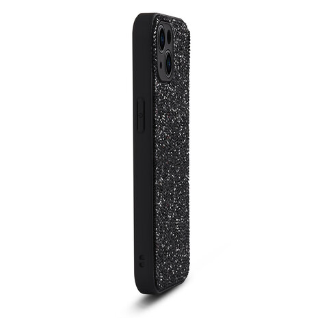 iPhone 12 - Diamant Glitter - Zwart