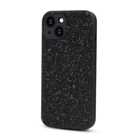 iPhone 12 - Diamant Glitter - Zwart