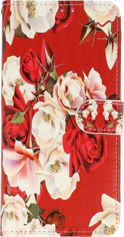 S21 FE - Book Case - Roses &amp; Glas