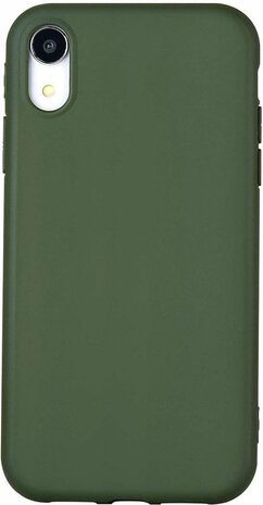 iPhone XR - Siliconen Back Cover - Groen