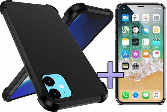 iPhone 11 - Anti Shock &amp; Glas - Zwart