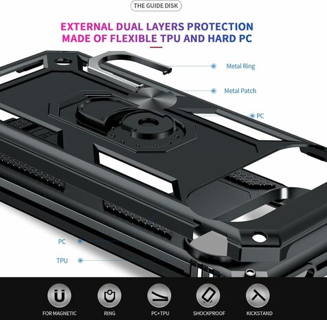 Pixel 9 - Zwart - Kickstand Back Cover