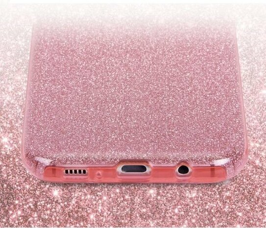 Samsung S20 Ultra - Siliconen - Glitter Back Cover - Goud