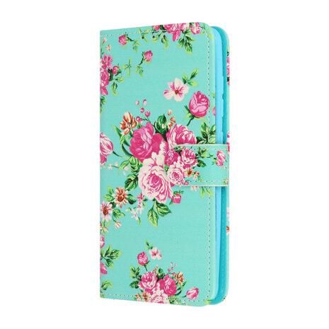 Samsung A53 met Bloemen Print  - Book Case