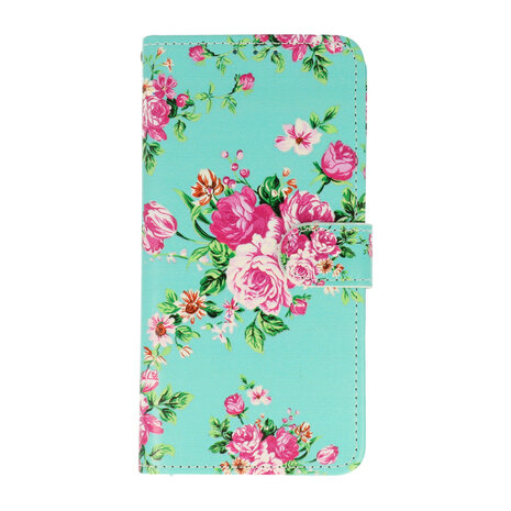 Samsung A53 met Bloemen Print  - Book Case