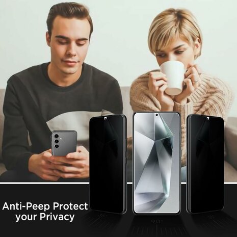 Casemania Privacy Glas voor Samsung S25 - 2 Stuks