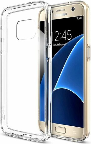 Samsung S7 Edge - Siliconen Back Cover - Transparant