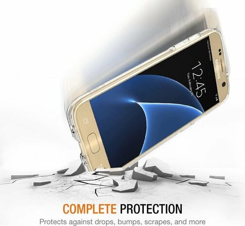 Samsung S7 Edge - Siliconen Back Cover - Transparant