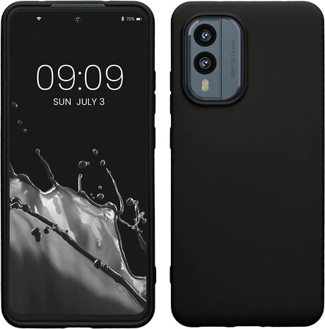 Nokia X30 - Back Cover &amp; Glas - Zwart