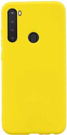 Samsung A21 - Siliconen Back Cover - Geel