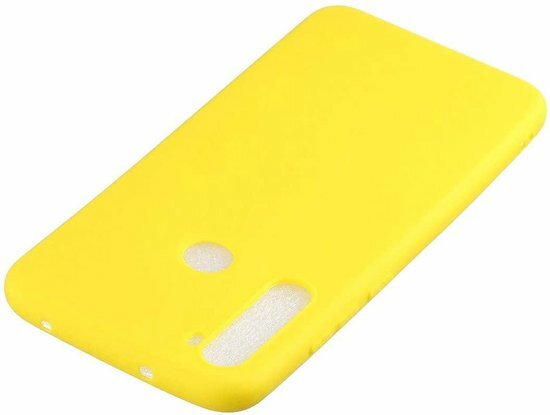 Samsung A21 - Siliconen Back Cover - Geel