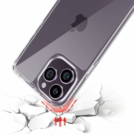 iPhone 15 Pro Transparant - TPU Back Cover met Koord