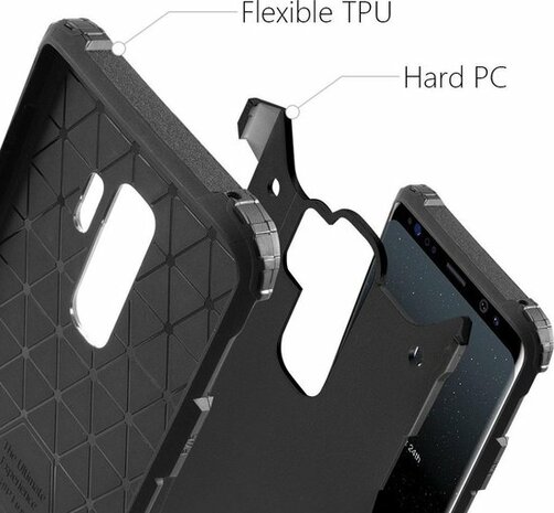 Samsung S9 - Armor Back Cover - Zwart