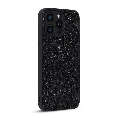 iPhone 15 Pro Max - Diamant Glitter - Zwart