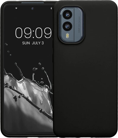 Nokia X30 - Siliconen Back Cover - Zwart