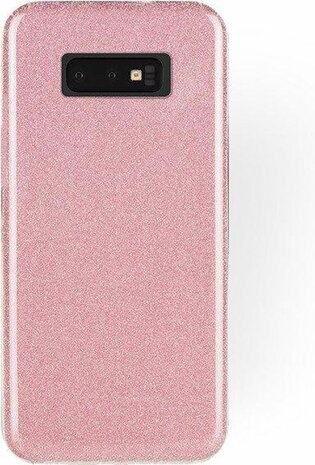 Samsung S10E - Glitter Back Cover - Roze